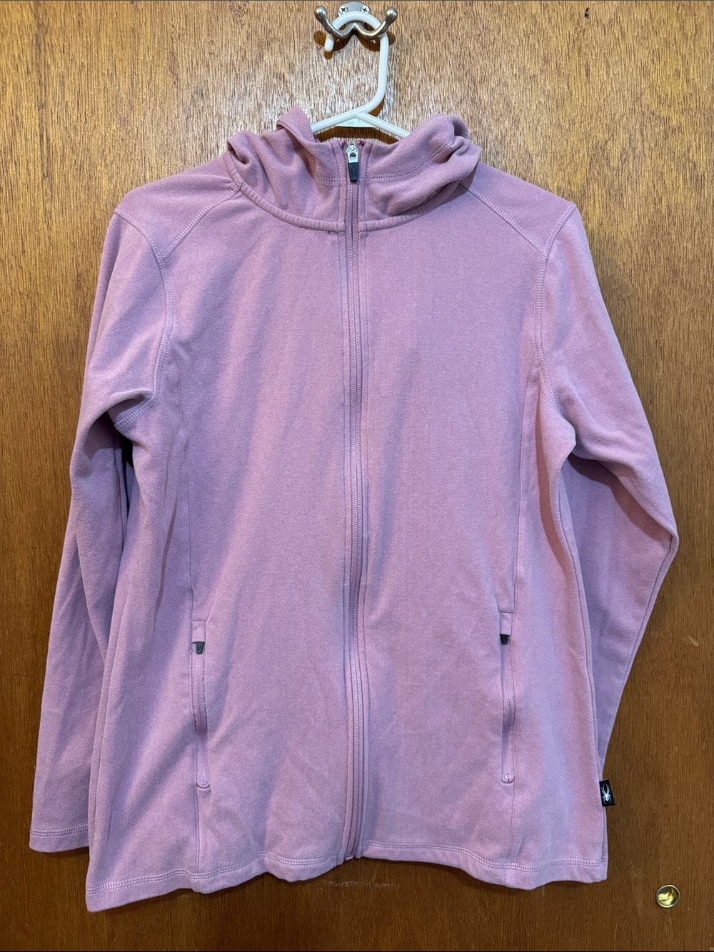 Spyder Women’s Full-Zip Hooded Fleece Jacket - Dusty Pink